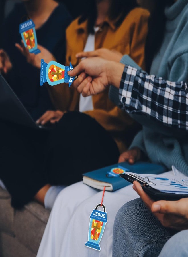 MiniInflat 24 Sets Christian Crafts Jesus Lights The Way Sunday School Crafts Preschool Religious DIY Glitter Mosaic Oil Lamp Cross Kit Hanging Bible Jesus Felt Ornament for VBS Classroom Church Activity - Image 5